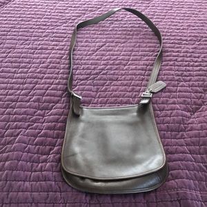 Dark brown Coach cross body